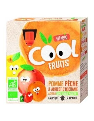 Babybio Pack Cool Fruits Manzana Melocoton Albaricoque 4X90G