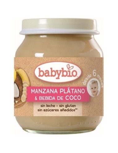 Babybio Potito Manzana Plantano Bebida Coco Babybio 130G