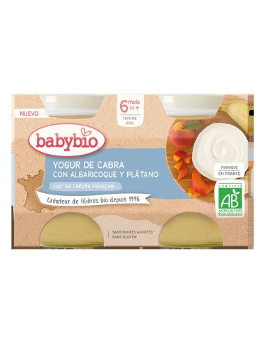 Yogur Albaricoque Platano Cabra 2 X 130 G