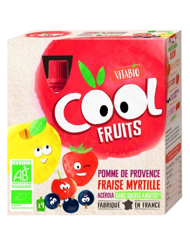 Pack Cool Fruits Manzana Fresa Arandanos 4 X 90 G