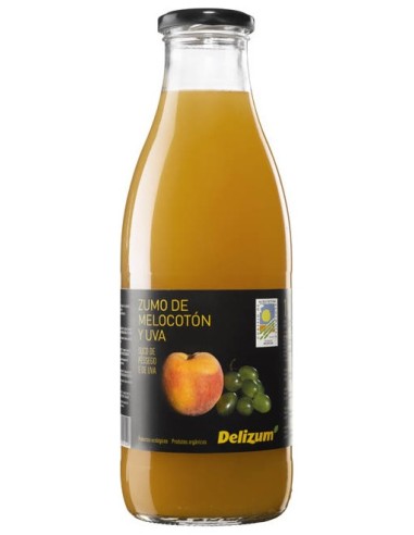 Delizum Zumo Melocotón & Uva Bio 1L