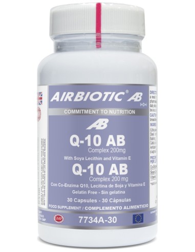 Airbiotic Q-10 Ab Complex 200 Mg 30 Cápsulas