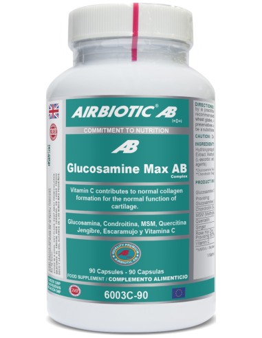 Airbiotic Glucosamine Max Ab Complex 90 Cápsulas