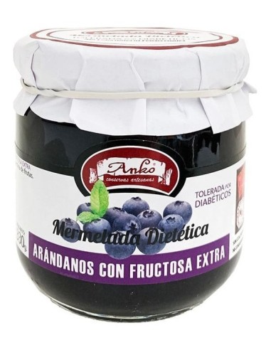 Anko Mermelada Dietética Extra Arándanos Con Fructosa 330G