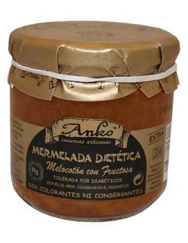 Anko Mermelada Dietética Extra Melocotón Con Fructosa 330G