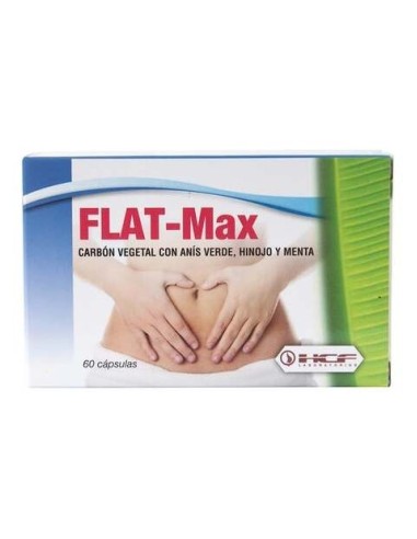 Flat-Max (Flato) Carbon Vegetal 60 Caps