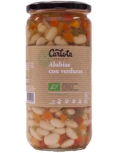 Carlota Organic Alubias Verduras Bio Conserva 720G