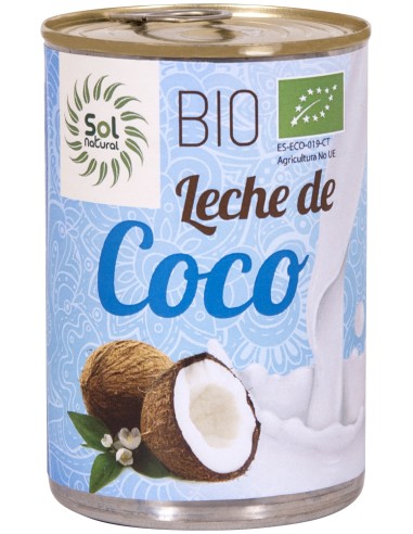 Solnatural Leche Coco Bio Lata Cocin 400Ml