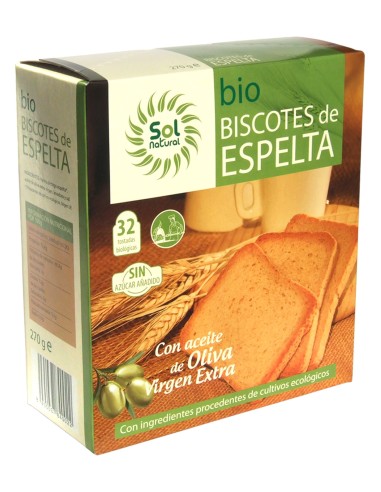 Sol Natural Biscotes De Espelta Bio 270G