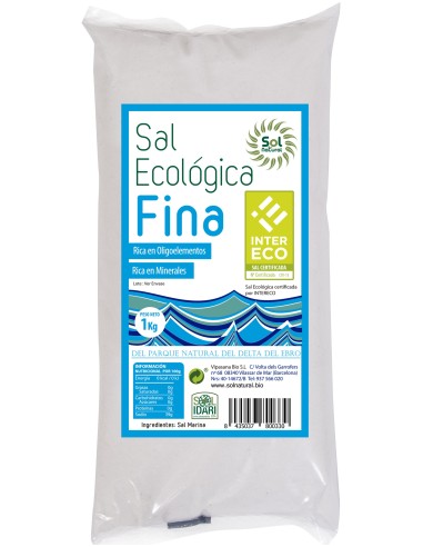 Sol Natural Sal Fina Ecologica Delta Del Ebro 1Kg