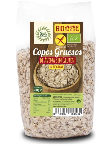 Solnatural Copos Avena S/G Gueso Int Bio 150G