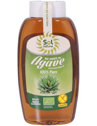 Solnatural Sirope Agave Bio S/G Antigoteo 500Ml