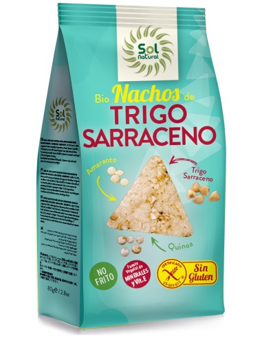 Nachos Trigo Sarraceno Amaranto Y Quinoa Bio  80 G