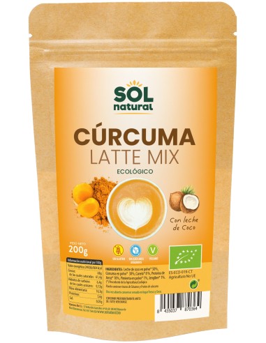 Sol Natural Curcuma Latte Mix Bio 200G