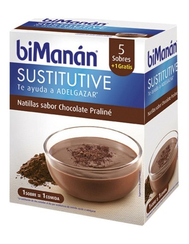 Bimanán Beslim Natillas Chocolate 6 Sobres 50G