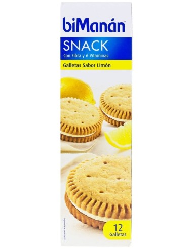 Bimanán® Entre Horas Delice Galletas Limón 12Uds