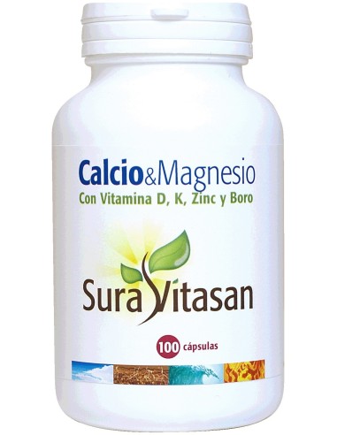 Sura Vitasan Calcio & Magnesio + D + K + Zinc + Boro 100Cáps