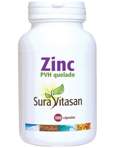 Sura Vitasan Zinc Pvh Quelado 100 Cápsulas