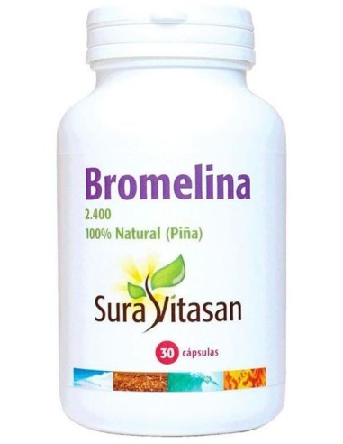 Sura Vitasan Bromelina 2.400 500Mg 30 Cápsulas