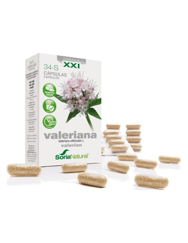 34-S Valeriana 600 Mg 30 Caps Liberacion Prolongad