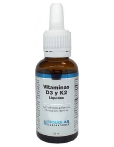 Vitaminas D3 + K2 Liquidas 25Ml. - Douglas Laboratories