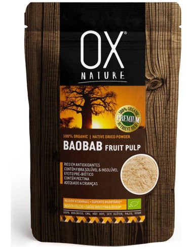 Ox Nature Pulpa De Fruto De Baobab En Polvo Eco 100G