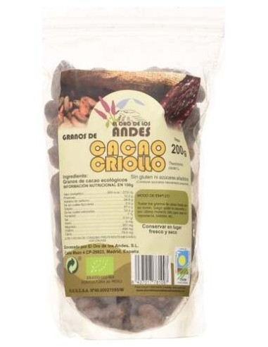 El Oro De Los Andes Cacao En Grano 200G