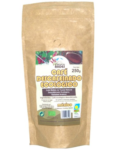 Cafe Molido Descafeinado De Tueste Natural 250 G