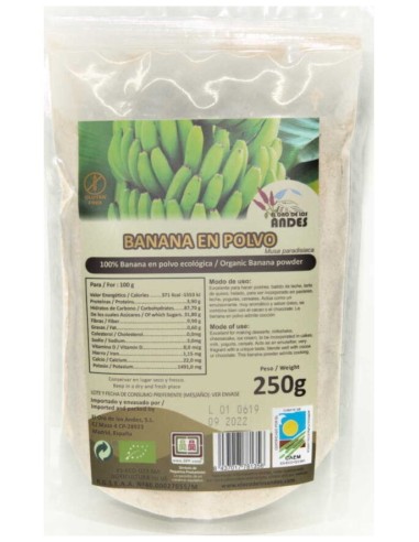 Oro De Los Andes Harina De Banana En Polvo 250G