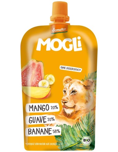 Mogli Smoothie Platano Guayaba Mango 120G