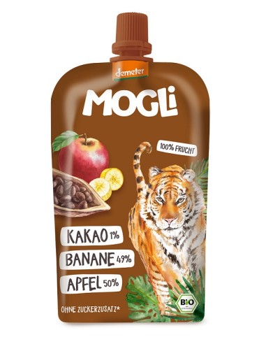 Mogli Smoothie Manzana Platano Cacao 120G