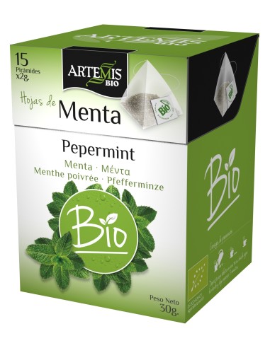 Artemis Bio Hojas De Menta En Piramide 15X2G