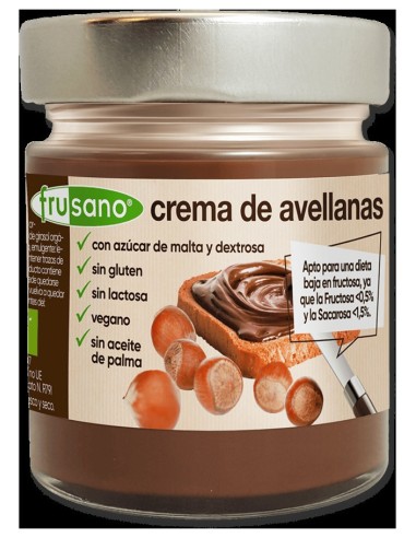 Crema De Cacao Con Avellanas Organica Vegano 200 G