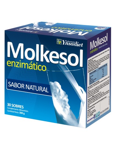 Ynsadiet Molkesol Enzimático Sabor Natural 30 Sobres