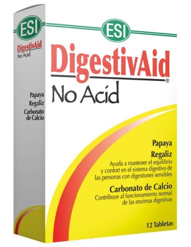 Digestivaid No Acid 12 Tabletas