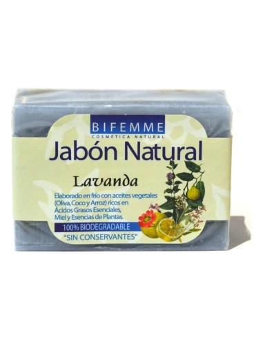 Jabon Natural Lavanda 100 G Pastilla