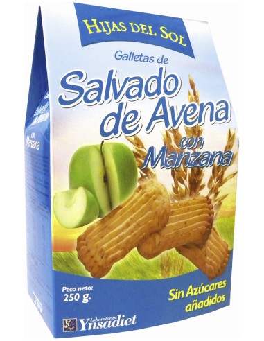 Hijas Del Sol Gall. Salvado Avena Manzana 250G