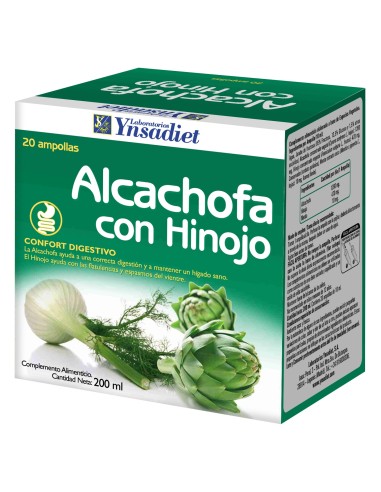 Alcachofa + Hinojo 0% Azucar 20 Ampollas