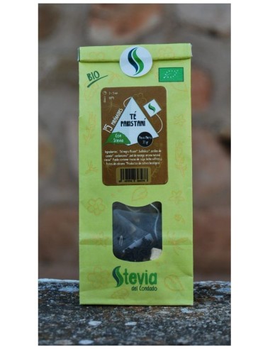 Stevia Del Condado Té Pakistani Con Stevia Bio 15 Pirámides