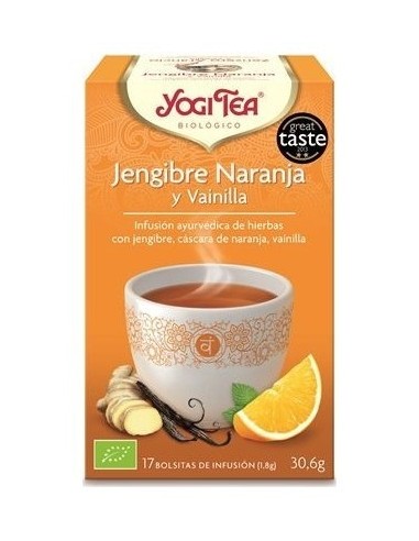 Yogi Jengibre/Vainilla/Naranja 2 G X 17 Bolsitas