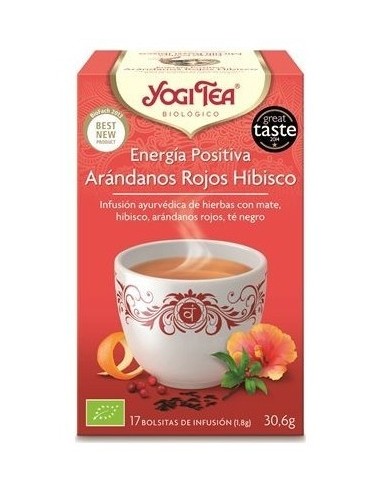 Yogi Tea Energia Positiva Arandanos Hibisco 17 X 1