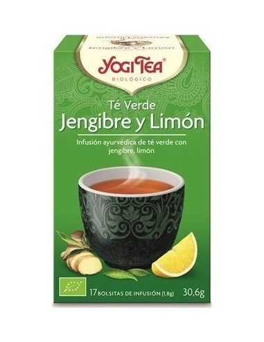 Yogi Tea Te Verde Jengibre Y Limon  17 X 1,8 G