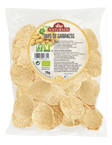 Natursoy Chips De Garbanzos Eco  70G