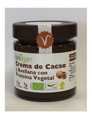 Bevegan Crema De Cacao Y Avellanas Con Proteína Vegetal 200G