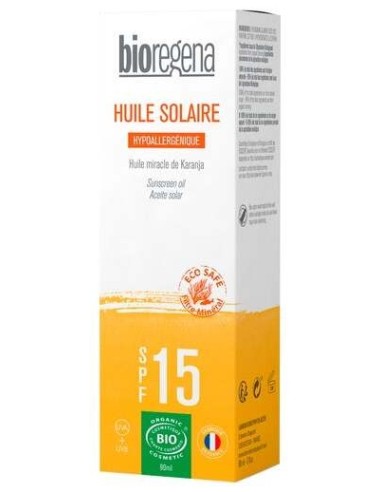 Aceite Solar Spf15 Hipoalergenico Bioregena 90 Ml