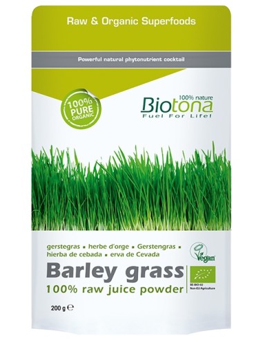 Hierba Cebada Polvo Barley Grass Raw Juice Powder