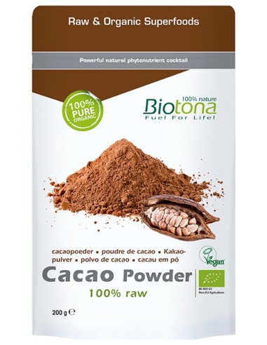 Cacao Crudo En Polvo 200 G