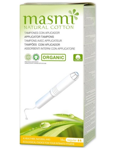 Masmi Tampones Con Aplicador Biodegradable Regular 16Uds