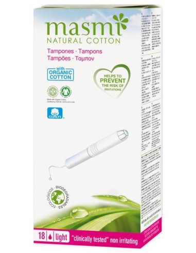 Masmi Tampon Mini-Light Con Aplicador Bio 18 Uds