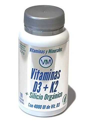 Vitamina D3 + K2 + Silicio Organico 90 Caps